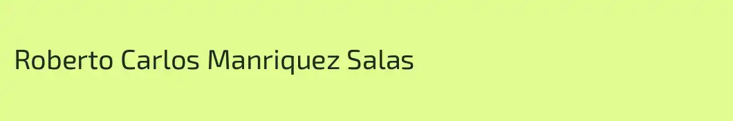 Roberto Carlos Manriquez Salas